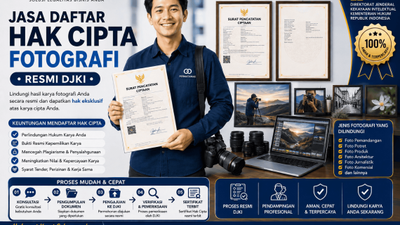 Cara Daftar Hak Cipta Foto Secara Online Melalui DJKI dengan Mudah