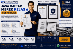 Jasa Pengurusan Merek Kelas 6 untuk Pipa Logam, Tabung Logam, Kabel Logam Non-Listrik, dan Rantai Logam Resmi DJKI