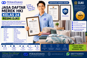Jasa Daftar Merek Kelas 24 untuk Kain Katun, Kain Linen, Kain Sutra, dan Kain Wol Resmi DJKI