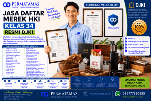 Jasa Pendaftaran Merek Kelas 34 untuk Vape, Rokok Elektrik, dan Perlengkapan Perokok Elektrik Resmi DJKI