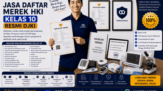 Jasa Pengurusan Merek Kelas 10 untuk Alat Gigi, Instrumen Kedokteran Gigi, Bor Gigi, dan Peralatan Dental Resmi DJKI