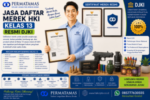 Jasa Pendaftaran Merek Kelas 13 untuk Amunisi, Peluru, Proyektil, dan Komponen Amunisi Resmi DJKI