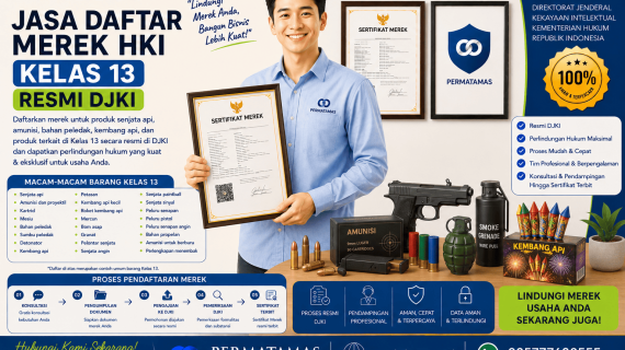 Kelas 13 Merek Produk untuk Petasan, Sinyal Suar, dan Peralatan Piroteknik Resmi DJKI: Jasa Pendaftaran Merek Resmi DJKI