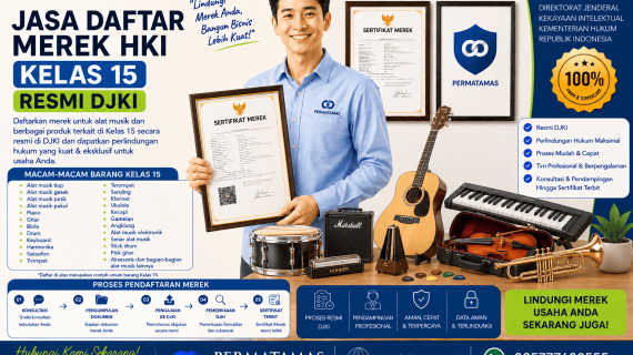 Jasa Daftar Merek Kelas 15 untuk Piano, Keyboard Musik, Organ, dan Alat Musik Elektronik Resmi DJKI