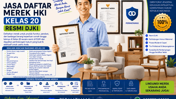 Kelas 20 Merek Produk untuk Bantal, Kasur, Gantungan Baju, dan Perabot Rumah Tangga Non-Logam Resmi DJKI : Jasa Pendaftaran Merek Resmi DJKI